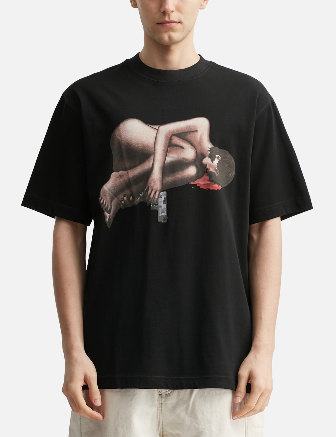 Naked Loner Black T-Shirt view 18