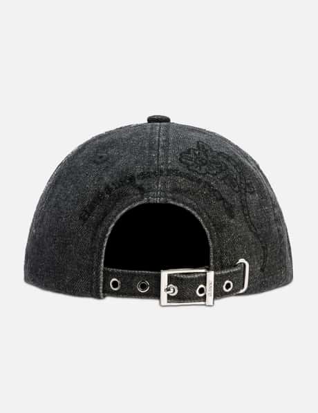 Washed Embroidery Denim Cap view 10