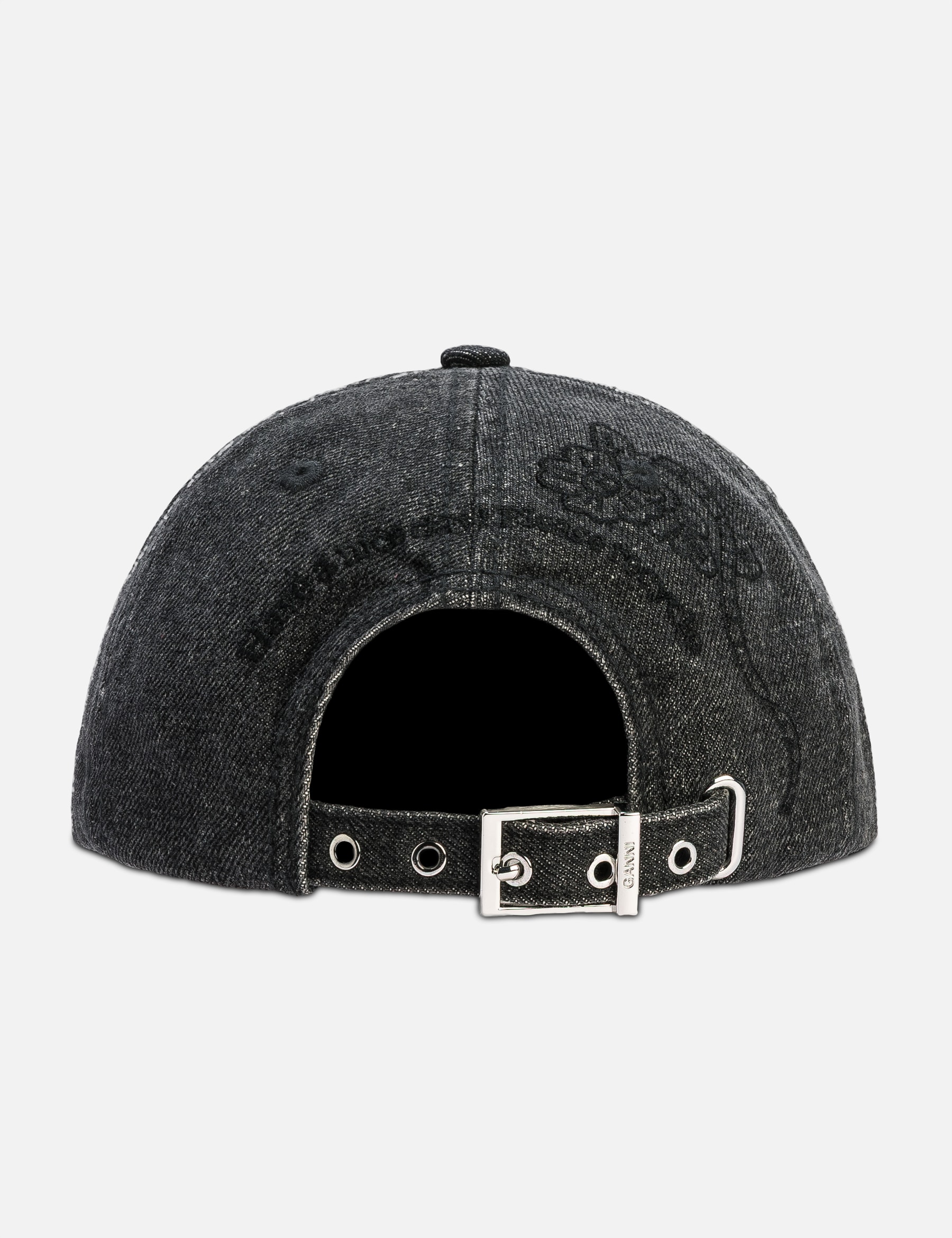 Washed Embroidery Denim Cap view 18