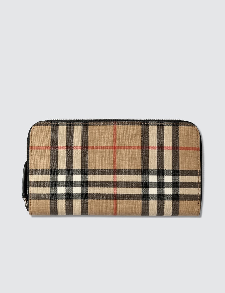 Vintage Check E-canvas Zip Around Wallet Placeholder Image