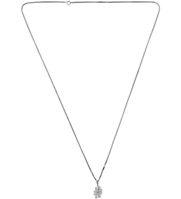 Sterling Silver 30" Cuban Hashtag Necklace Placeholder Image