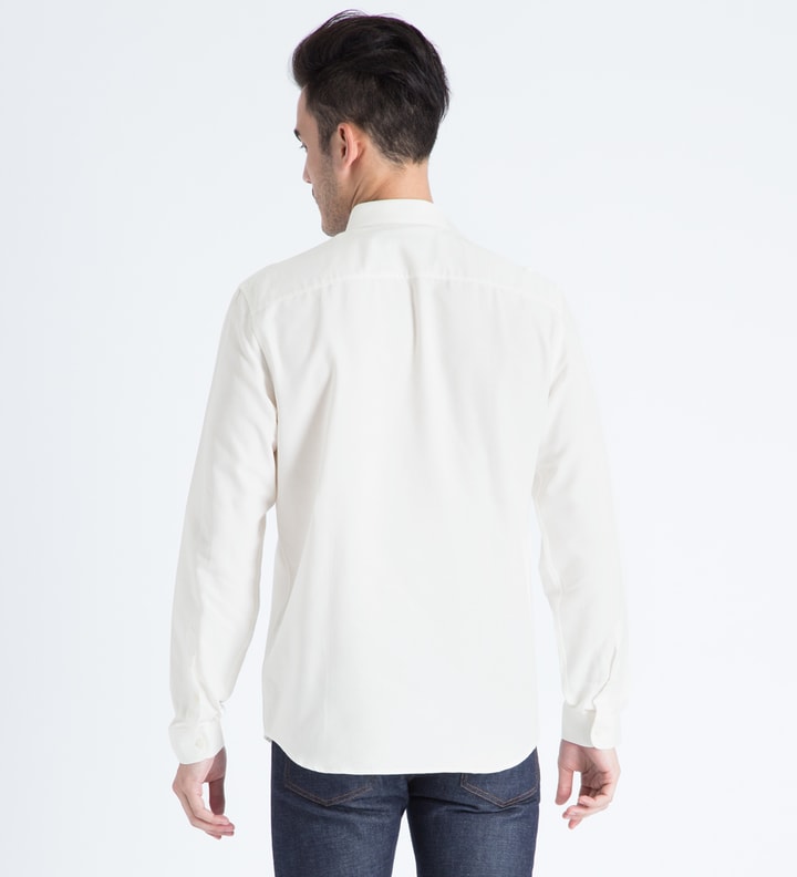 White Happy Ami Plain Oxford Shirt Placeholder Image