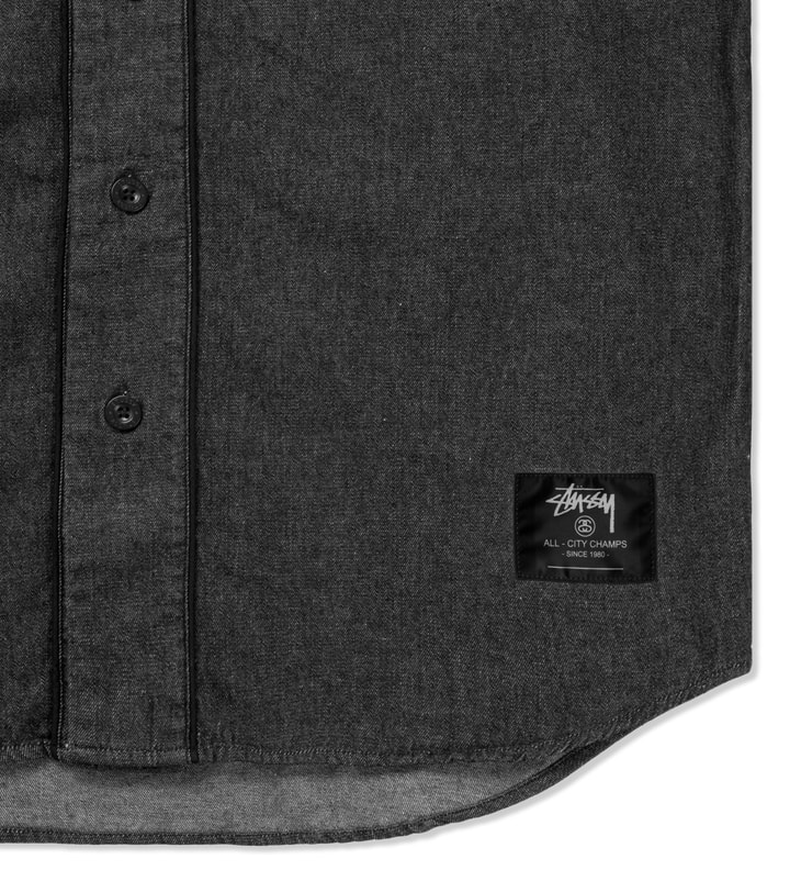 Stüssy Black Denim Baseball Shirt