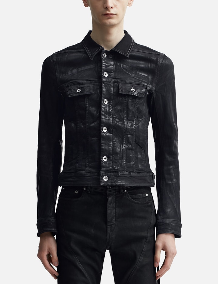 Shop Rick Owens Drkshdw Trucker Jacket In Black