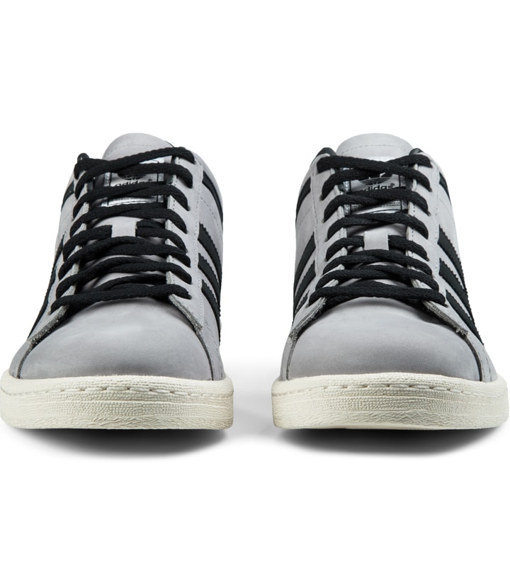 NEIGHBORHOOD x adidas Originals Light Granite/Core Black Campus 80s Mid Sneakers Placeholder Image