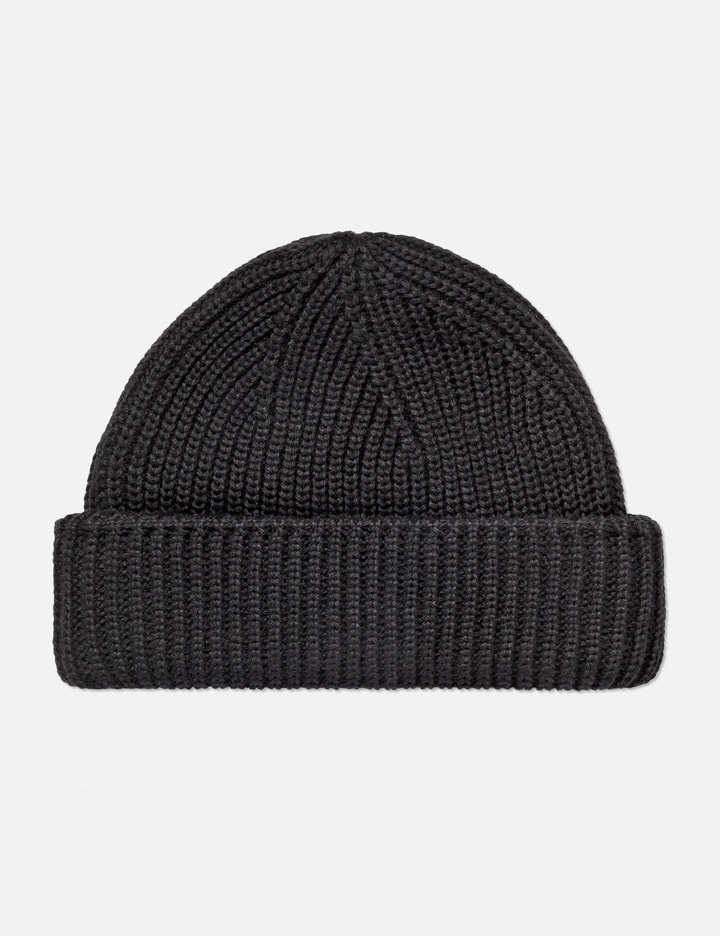 Beanie With Metal Plate Logo Placeholder Image