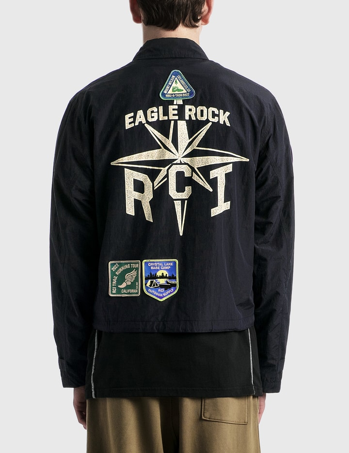 Patched Nylon Coaches Jacket Placeholder Image