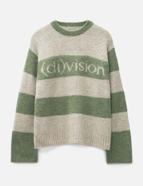 di(vision) Striped Logo Knit Sweater