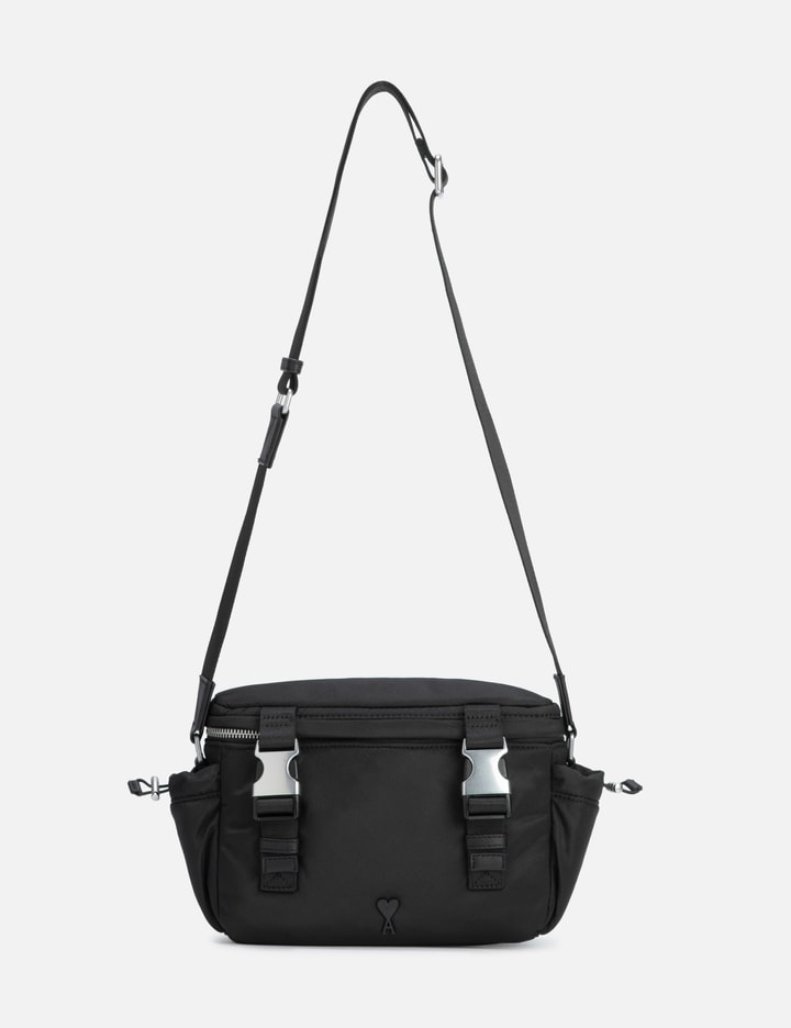 Ami Alexandre Mattiussi Ami De Coeur Messenger Bag In Black