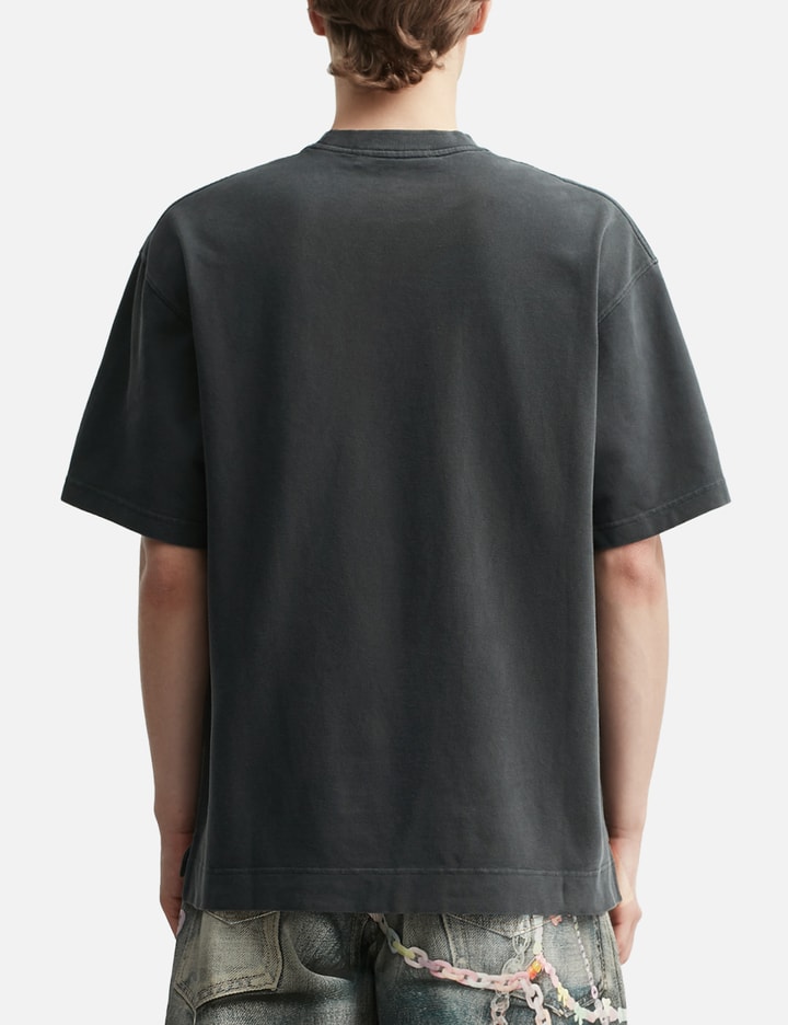 Acne Studios Black Relaxed Fit Logo T-shirt