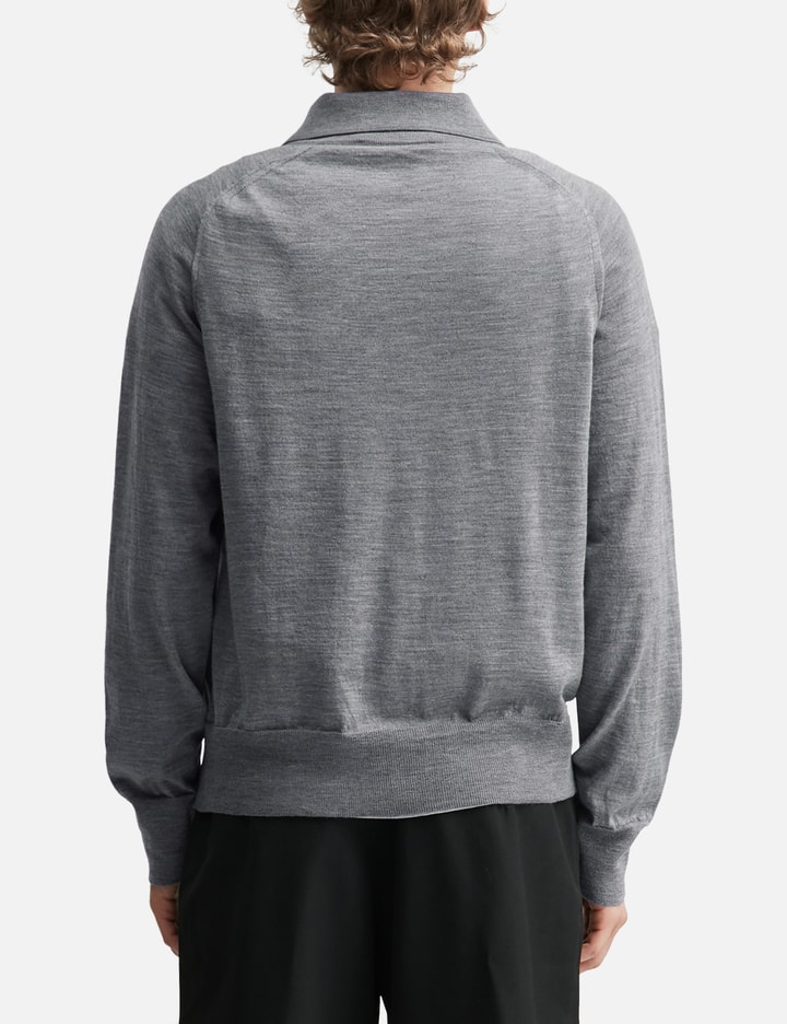 Ami Wool Shirt Collar Ami De Coeur Cardigan