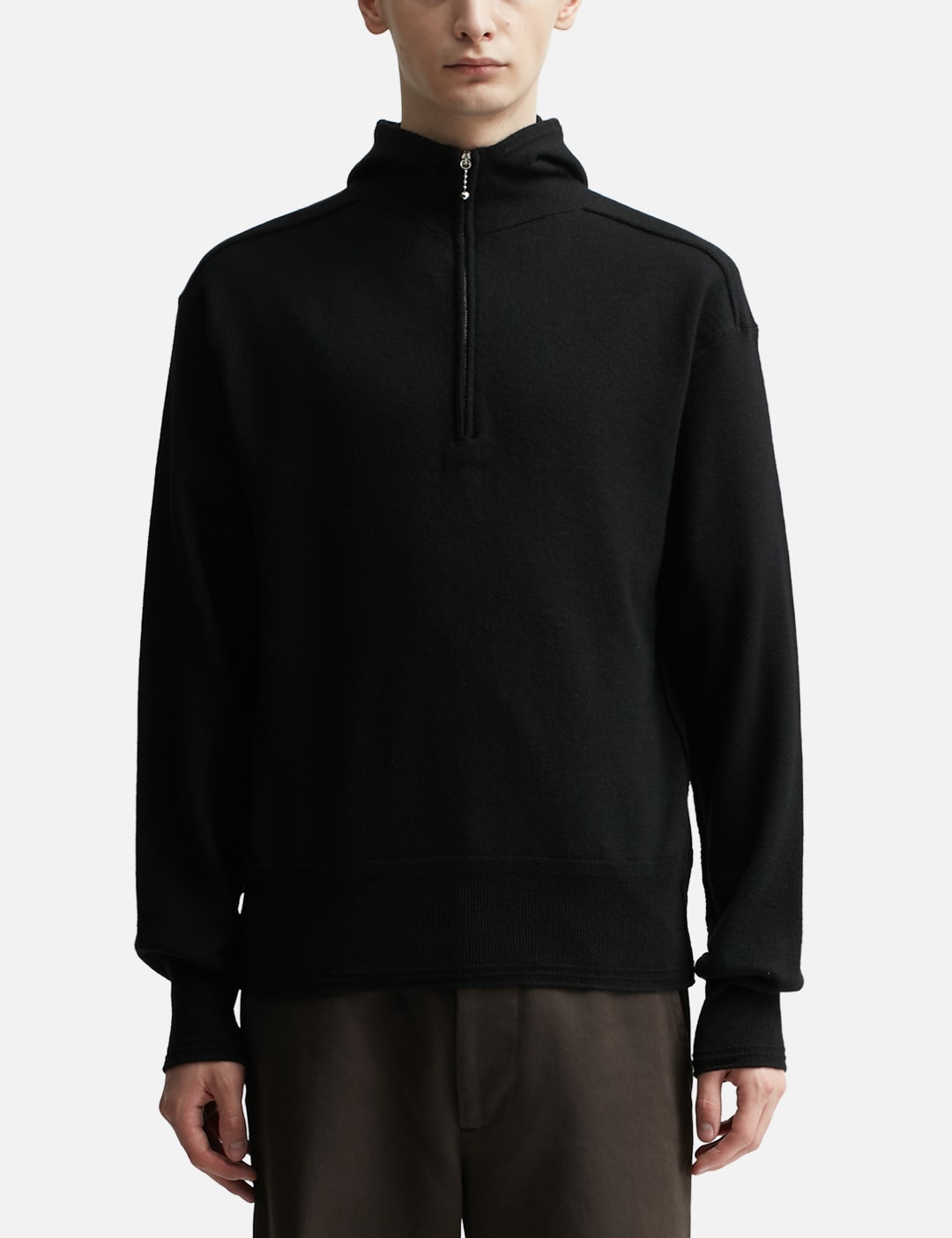 Wool Half-Zip Hoodie view 11