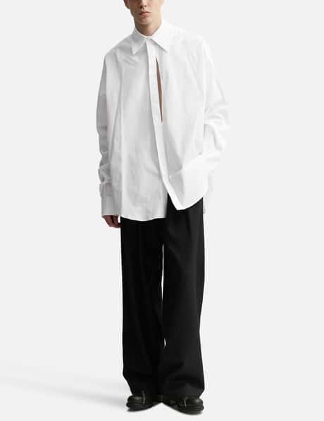 LGN LOUIS GABRIEL NOUCHI - LARGE SMOKING TROUSERS WITH BOX PLEATS 