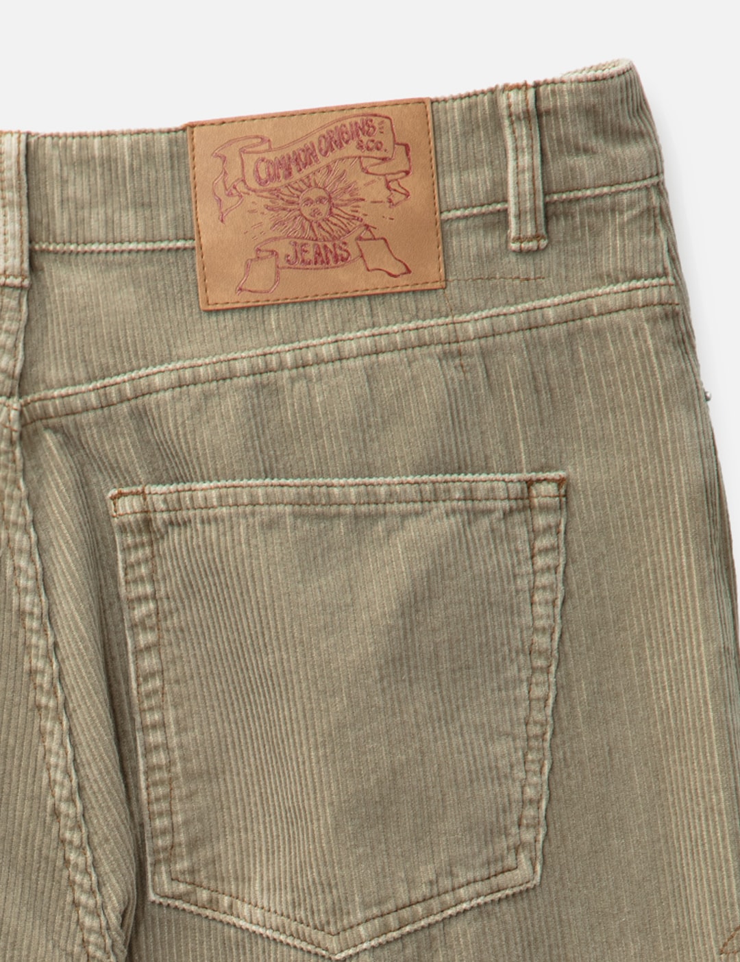 Corduroy Washed Semi Wide Pants view 18