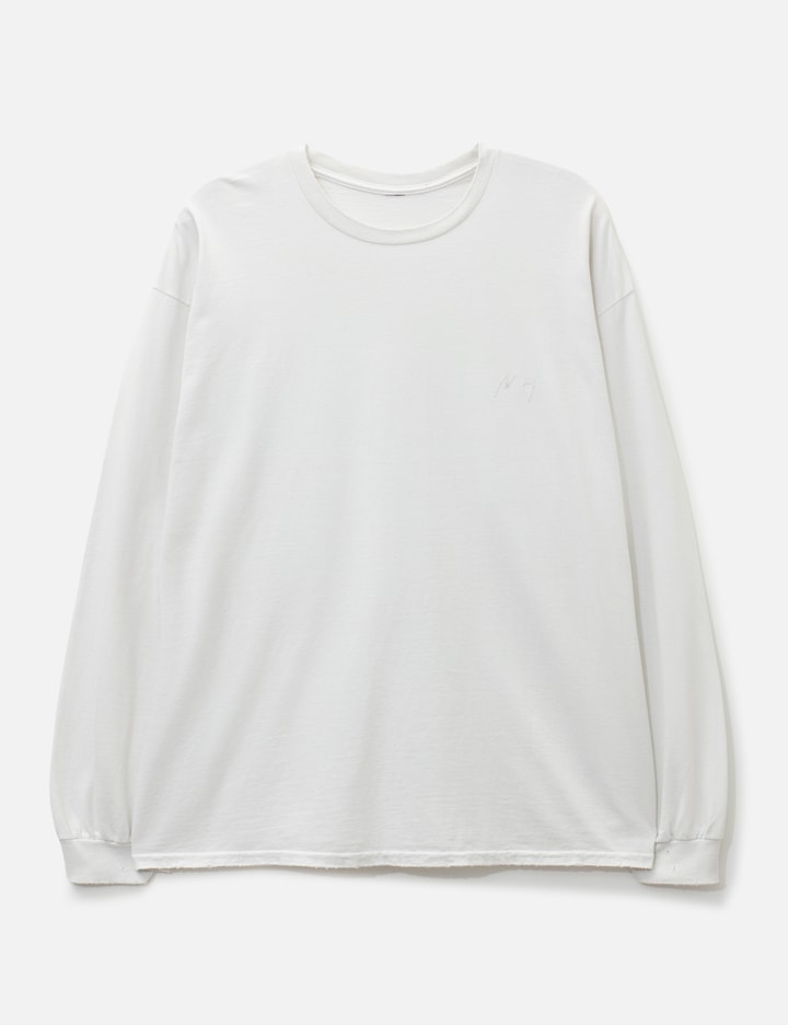 ANCELLM Embroidery Dyed LS T-Shirt