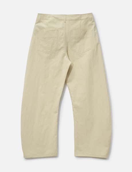 Deep Curved Cotton Blend Pants view 8