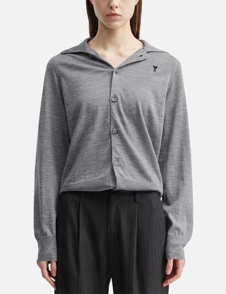 Wool Shirt Collar Ami De Coeur Cardigan view 10