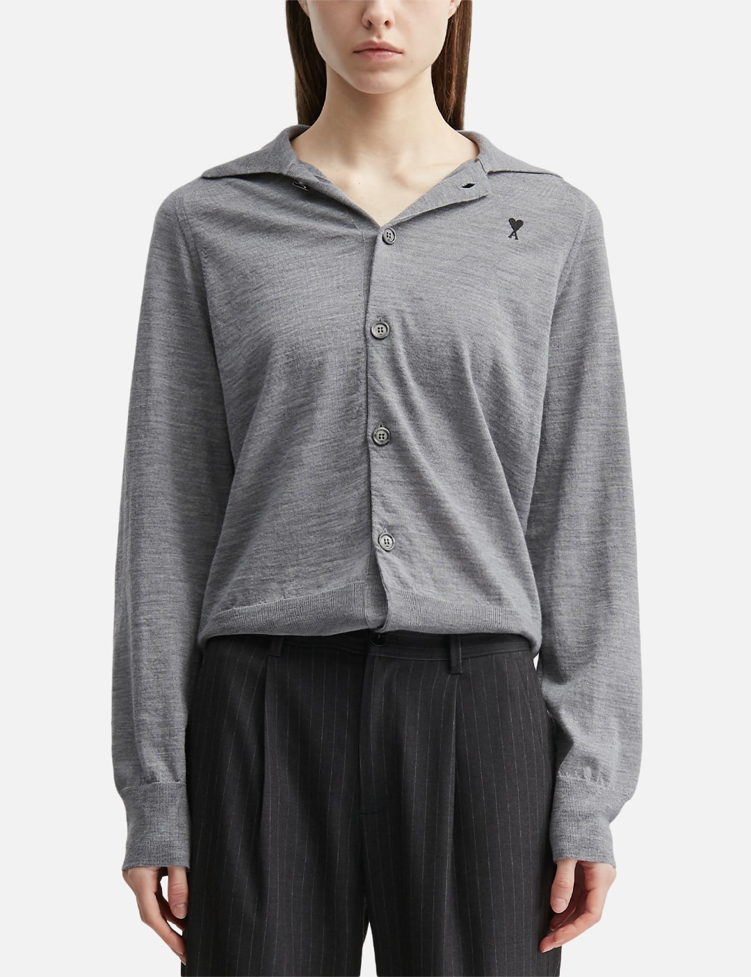 Wool Shirt Collar Ami De Coeur Cardigan view 18