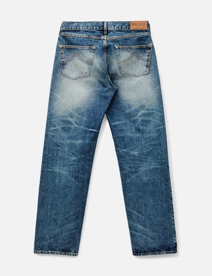 Kenzo Straight Fit Jeans In Japanese Denim