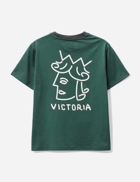 Victoria 로고 링거 티셔츠 (키즈)