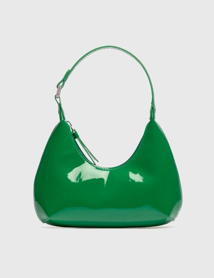 by Far Handbags Baby Amber Women Patent Leather Green
