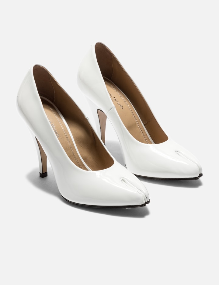 Shop Maison Margiela Tabi Pumps In White