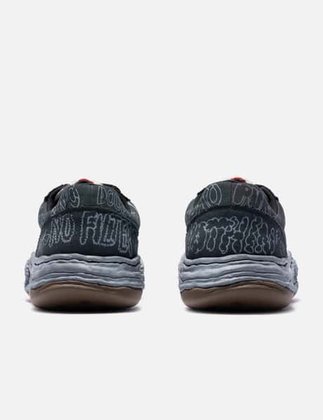 "OLIVER" OG Sole Graffiti Printed Canvas Low-Top Sneaker view 9