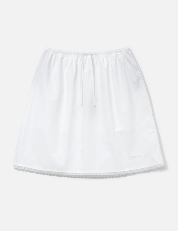 G Classic Lace-Up Midi Skirt