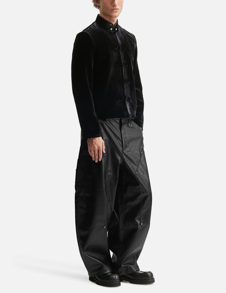 TEAM WANG design Reset Velvet Stand-Collar Jacket