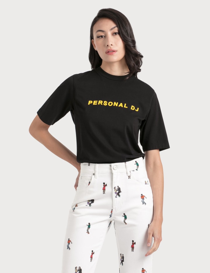 Personal DJ Flocked Cotton T-Shirt Placeholder Image