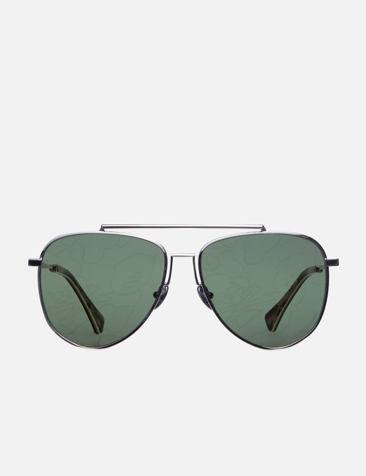 Bape X Mastermind Aviator Sunglasses In Green