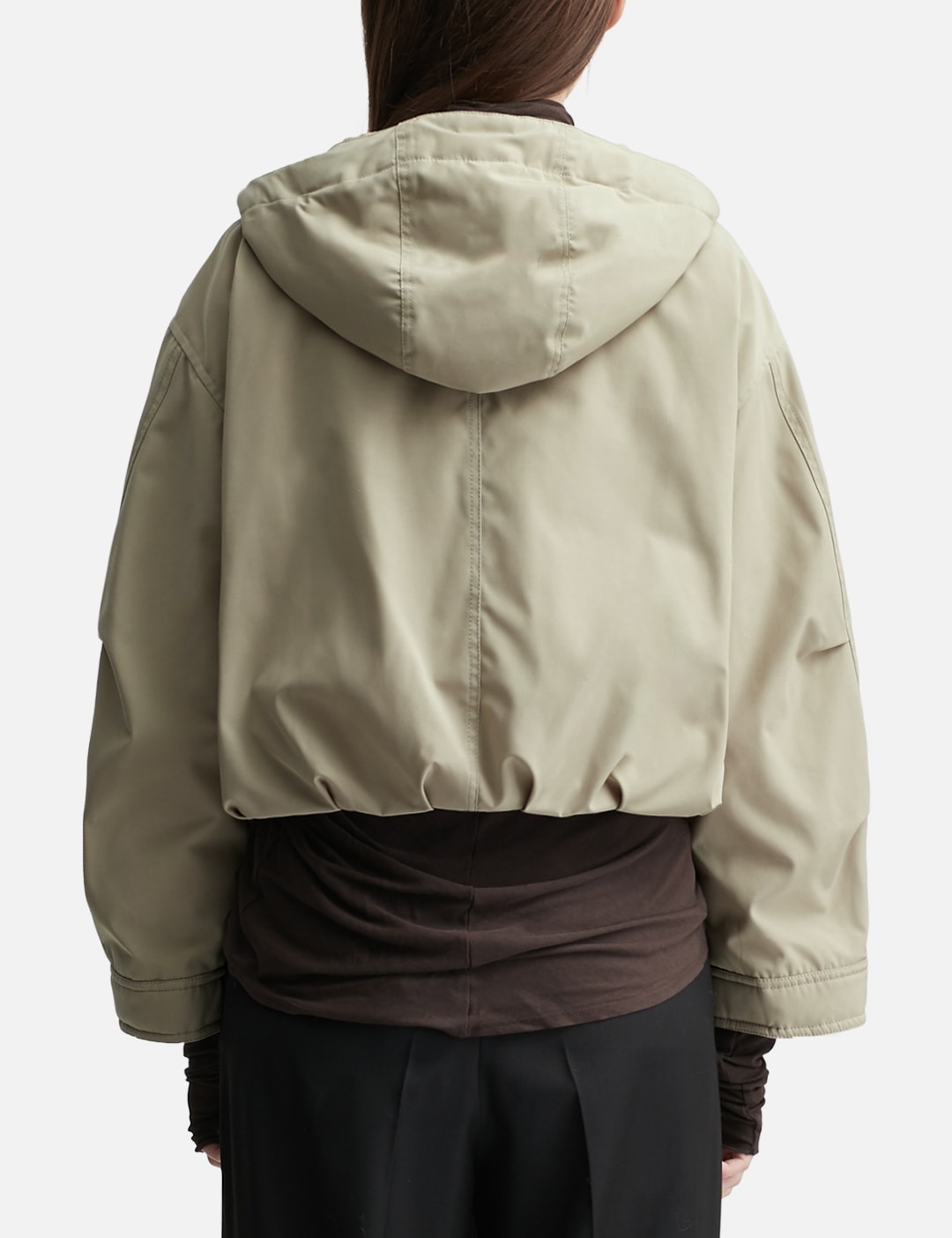 Eucalyptus Hooded Short Down Jacket view 10