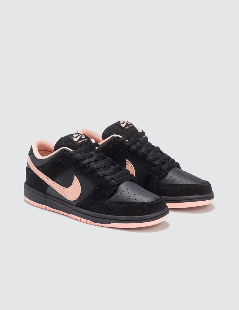 nike sb dunk low black washed coral