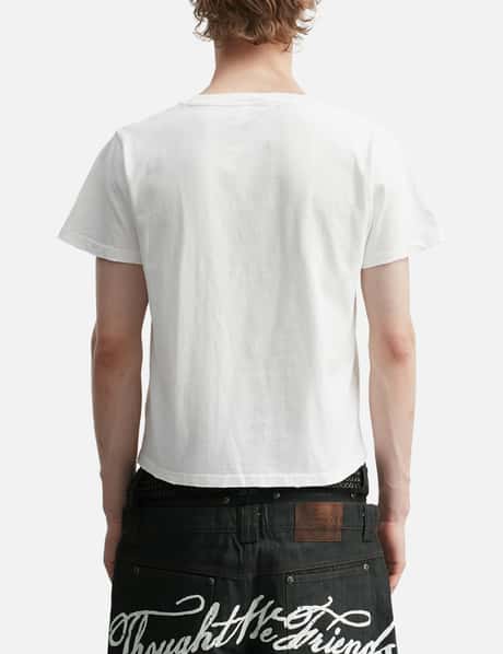 "Sera" Cursive Fitted T-Shirt In White view 12