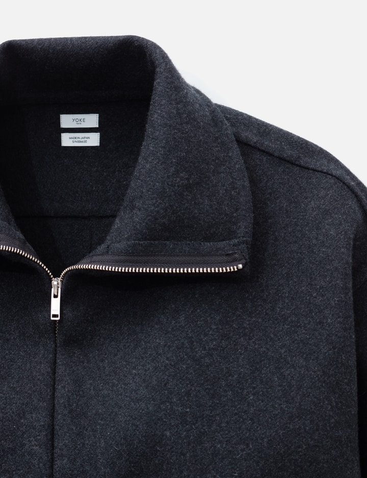 Yoke Wool Cashmere Balloon Silhouette Blouson