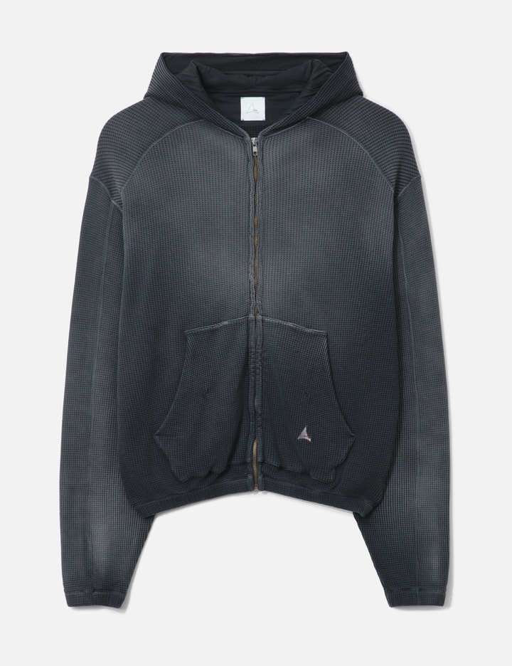 Bee Sun Faded Waffle Zip Up Hoodie Placeholder Image