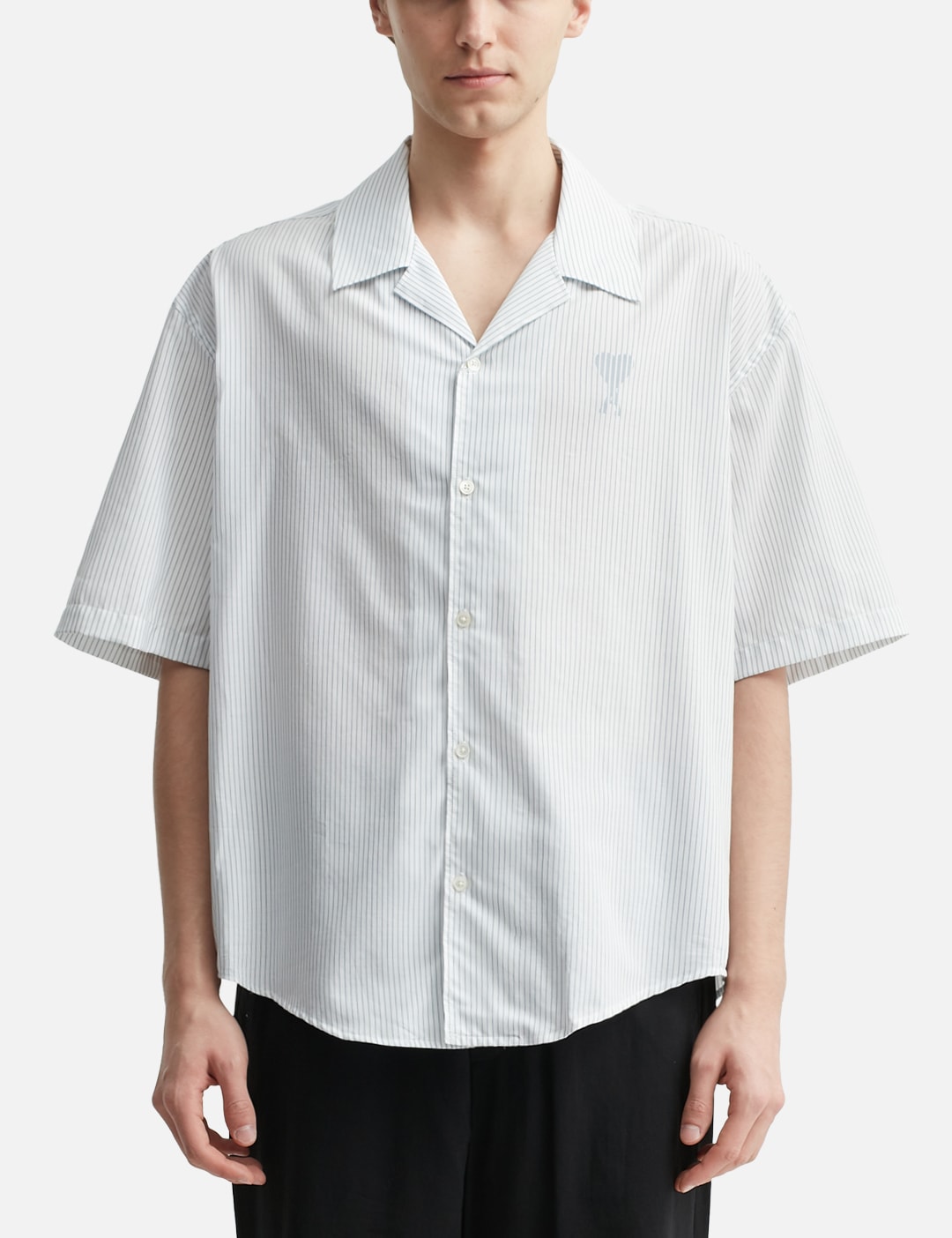 COTTON CAMP COLLAR SHORT SLEEVE SHIRT view 11