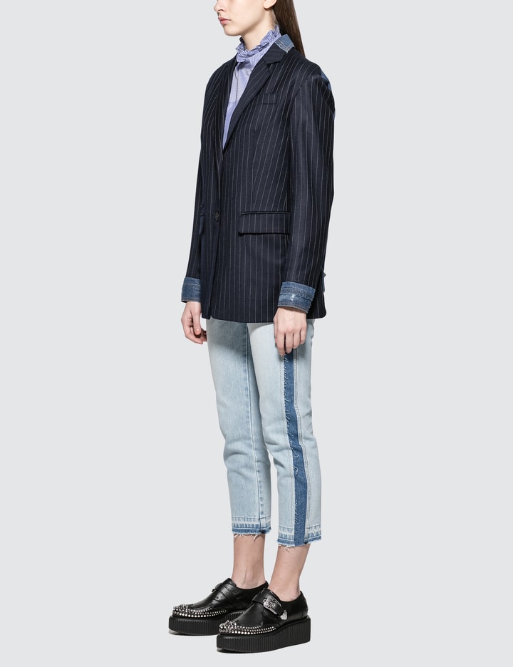 Denim Back Blazer Jacket Placeholder Image