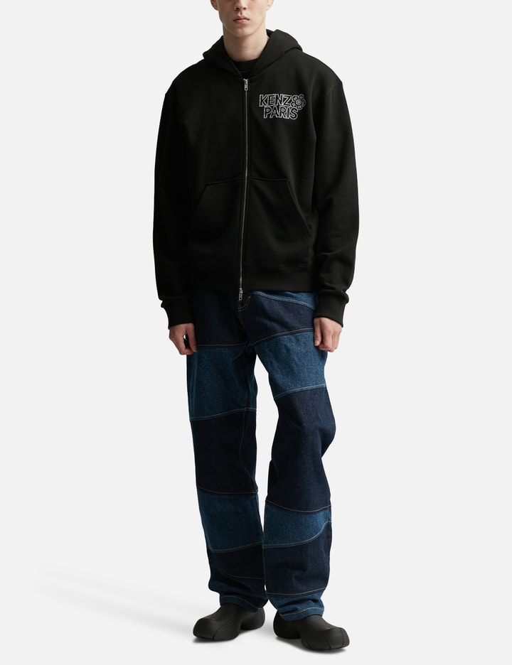 'KENZO Constellation' embroidered zipped hoodie Placeholder Image