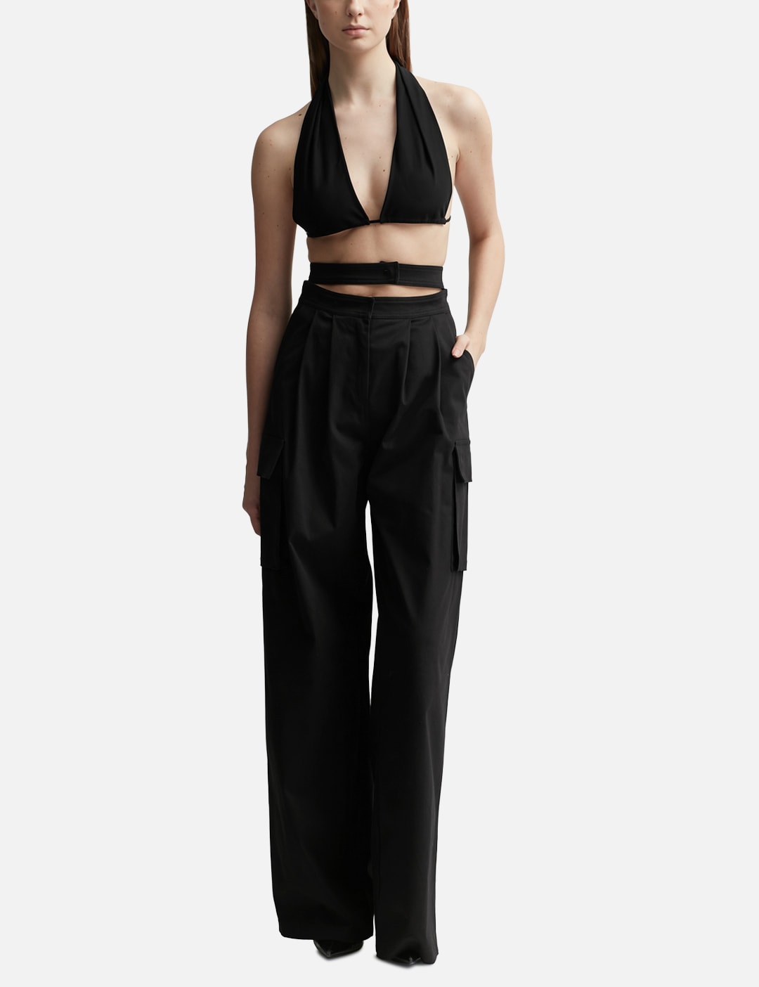 DRAPED JERSEY BRA view 16