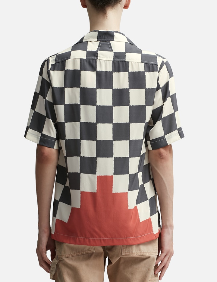 Silk Printed Broken Checker Shirt Placeholder Image