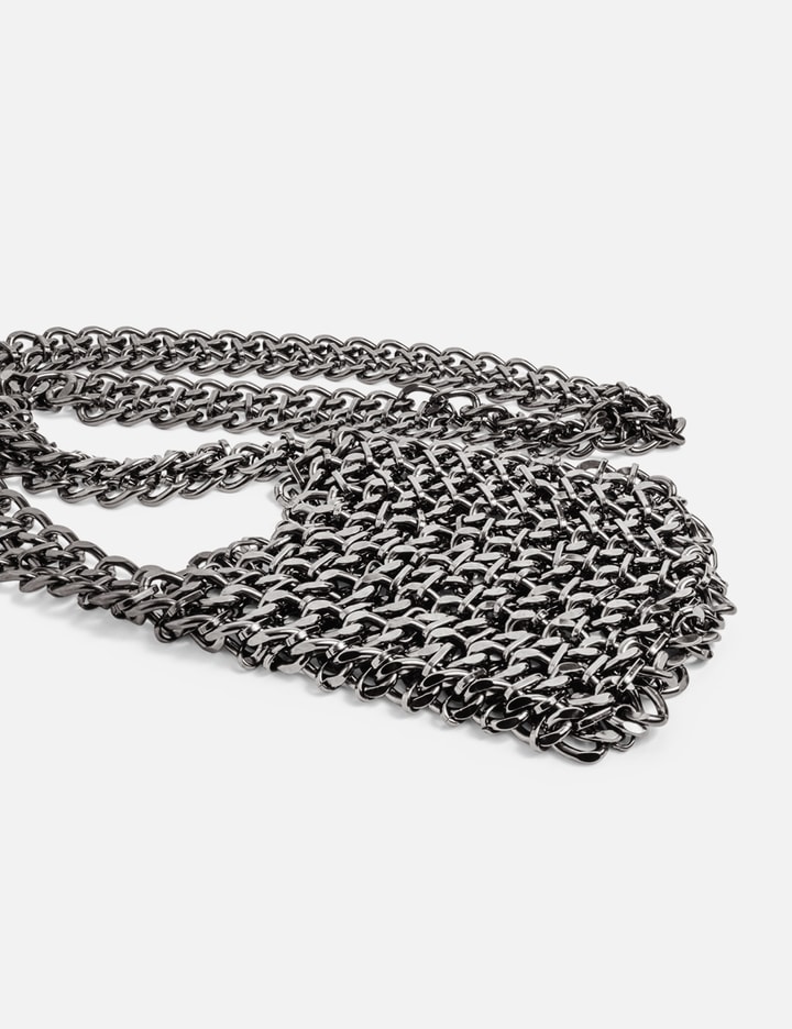 CHAINMAIL CROSSBODY BAG - GUNMETAL Placeholder Image