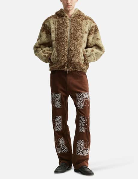 Bandana Embroidery Corduroy Pants view 14