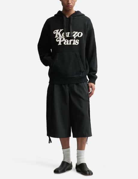 Kenzo Black Crepe Drawstring Pants XL Kenzo