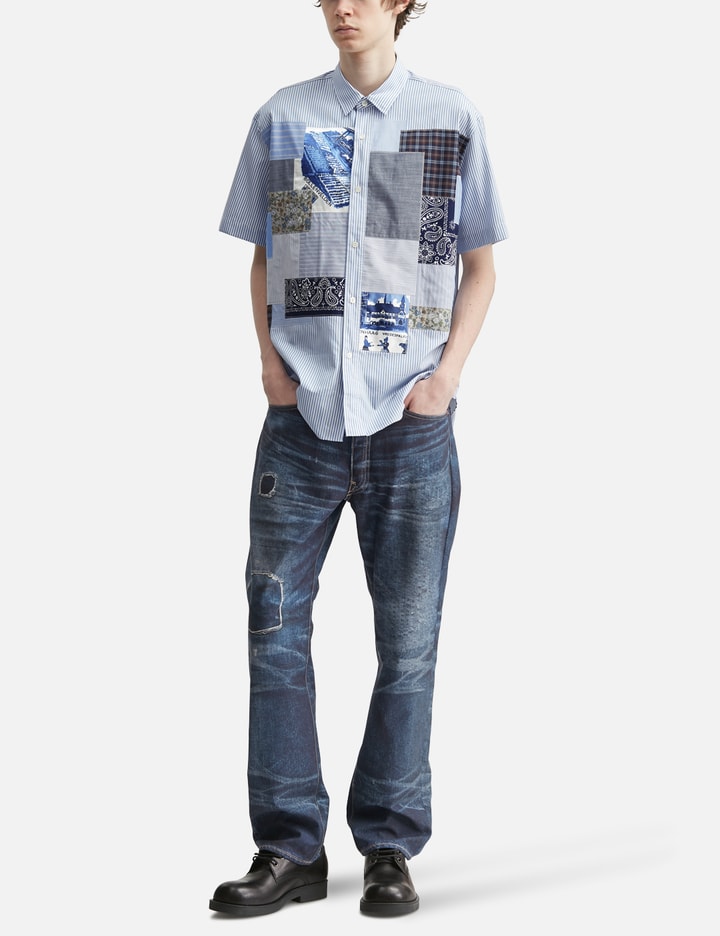 Junya Watanabe Man Junya Watanabe MAN X New Manual Cotton Nylon Twill Transfer Printed Pants