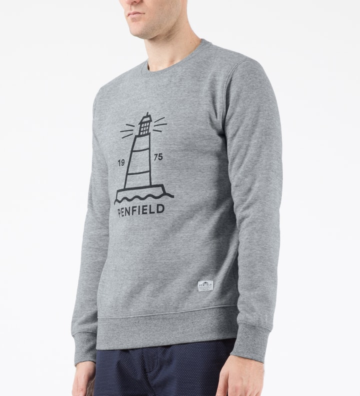 Grey Melange Hemmings Crewneck Sweater Placeholder Image