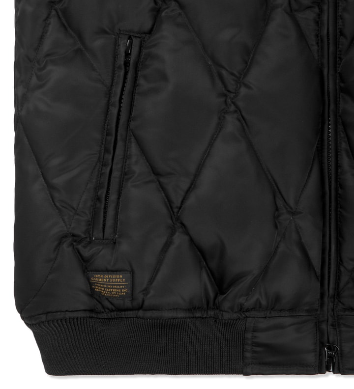 10.Deep Black DVSN Down Bomber Jacket