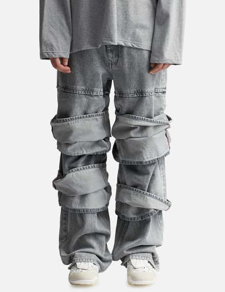 Y/PROJECT - Multi Cuff Jeans | HBX - Globally Curated Fashion and 