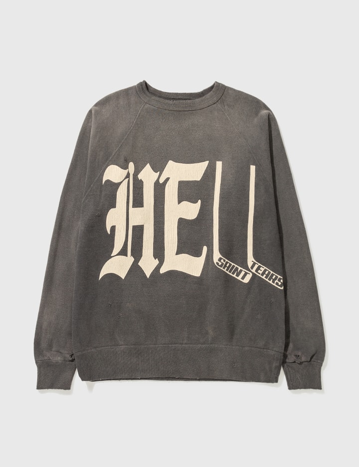 Saint Michael Hell Sweatshirt In Black