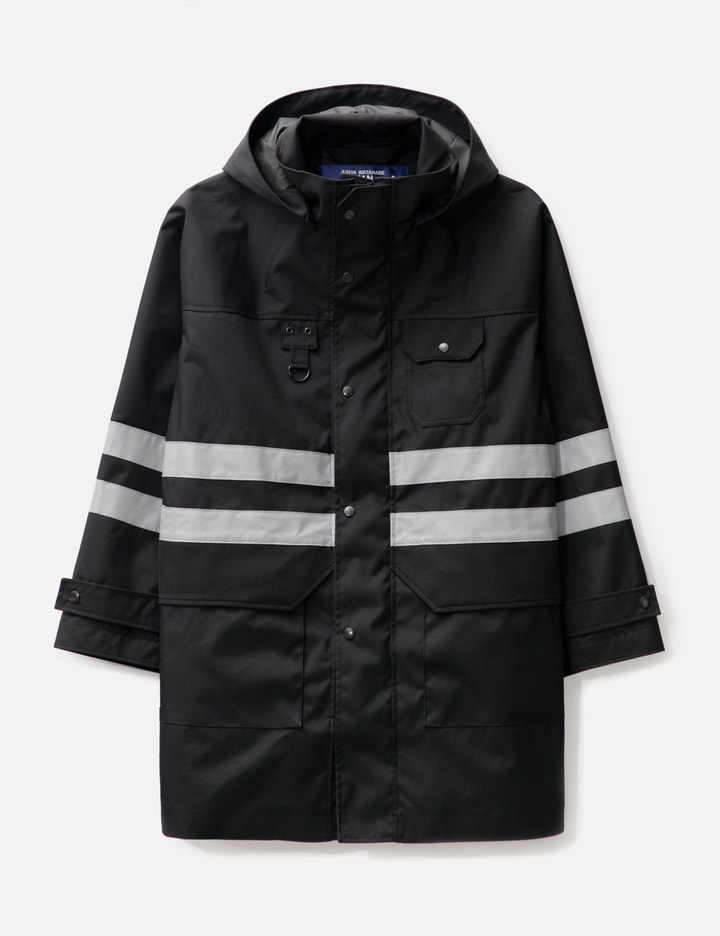 Shop Junya Watanabe Man 3m Stripe Jacket In Black